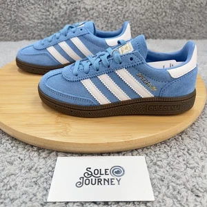 Adidas Handball Spezial Shoes Kids 11K Blue White Gum Suede Classic JI2896 - Picture 1 of 13