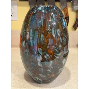 Art Glass Vase Blown 9.5 Inches Tall - Picture 1 of 7