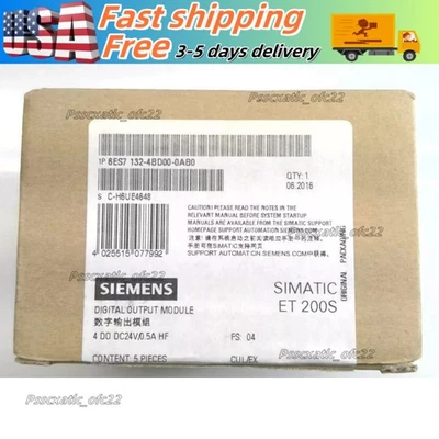 New Siemens SIMATIC DP 5 ELECTRON MODULES 6ES7132-4BD00-0AA0 6ES7 132-4BD00-0AA0 - Image 1 of 4