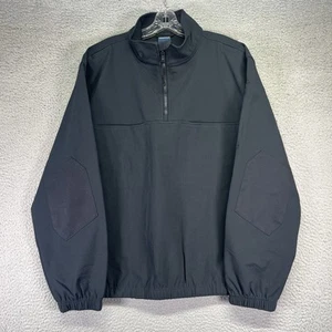 Propper Windbreaker Mens Medium Black 1/4 Zip Softshell Tactical Elbow Patches - Picture 1 of 7