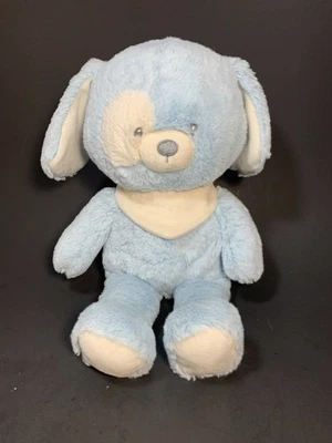 Baby GUND Blue & Cream Puppy "BAY" Pelúcia Abraçável Ultra Macio Lovey - Imagem 1 de 4
