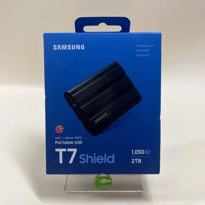 New Samsung Portable T7 Shield 2TB USB-C SSD MU-PE2T0S - Image 1 of 4
