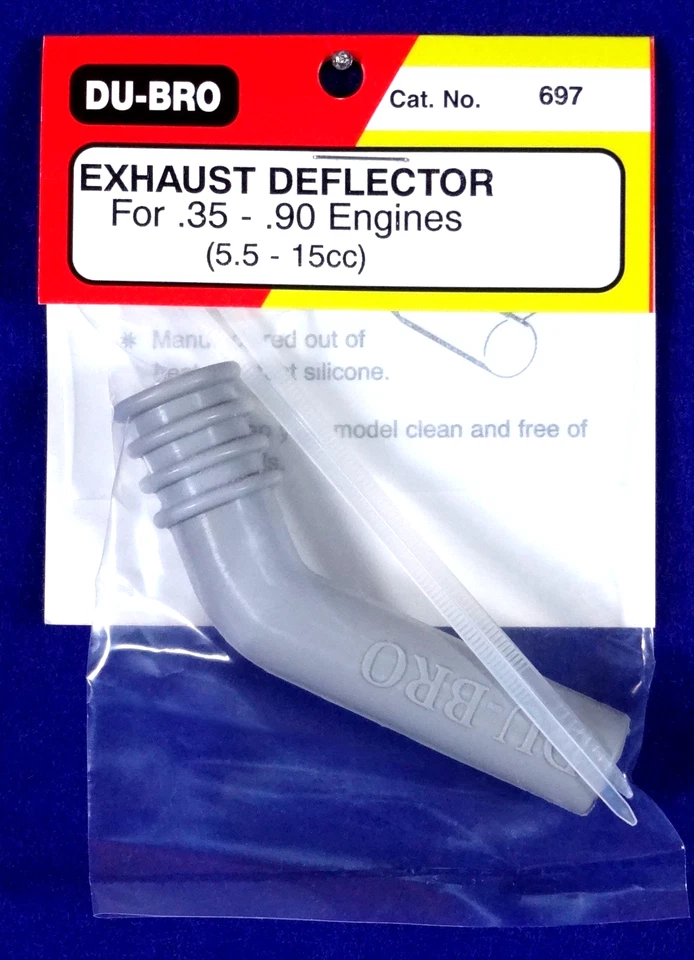 DU-BRO EXHAUST DEFLECTOR FOR .35 - .90 ENGINES ( CAT. # 697 ) - Image 1 of 1