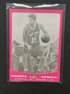 Tim Duncan 2006-07 Topps Finest Magenta Printing Plate Spurs HOF #82 1/1 - Picture 1 of 2