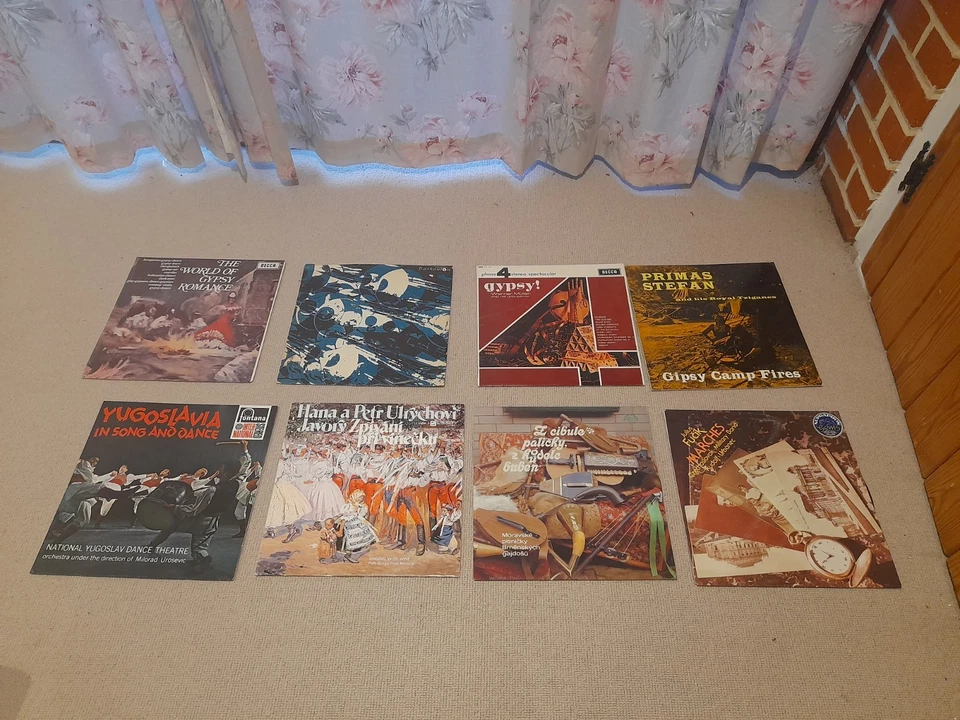 Collection of 8 Eastern European vinyl LPs Records Czech Bulgaria Gypsy Folk - Image 1 of 1