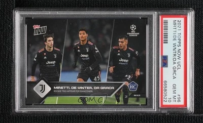 2021-22 Now UCL /2492 Marco Da Graca Fabio Miretti Koni De Winter PSA 10 GEM MT - Image 1 of 2