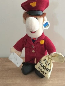 Play Makers Postman Pat Mail Man Mat Soft Toy New With Tags. 14" Tall - Picture 1 of 3