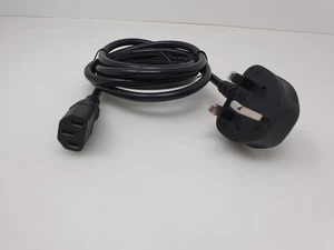 FOR Fujitsu ESPRIMO P556 PC Desktop Mains Power Lead AC Power Cable Cord 2m UK - Picture 1 of 6