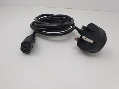 FOR Fujitsu ESPRIMO P556 PC Desktop Mains Power Lead AC Power Cable Cord 2m UK - Image 1 of 4