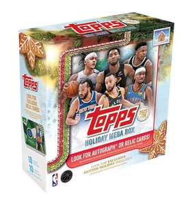 2025-26 Topps Holiday Basketball NBA Trading Card Mega Box - 8 Glitter Parallels - Picture 1 of 8