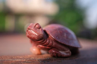 0514 Shoushan Furong Stone Carving of a Turtle “Condition issues” - Image 1 of 4