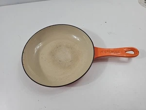Le Creuset Flame Orange Enameled Cast Iron Skillet Frying Pan - Picture 1 of 7