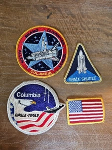 De Colección Transbordador Espacial Columbia NASA Parche Astronautas Engle-Verdaderamente 19TS Lote De 4 - Imagen 1 de 2