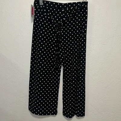 Pantalones Cortos Bobbie Brooks Cintura Alta Pierna Ancha Lunares Nuevos con Etiquetas Nuevos Foto 1 de 4