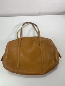 LAMBERTSON TRUEX Carmel Tan leather Handbag Shoulder Italian Bag Preppy Boho - Picture 1 of 11