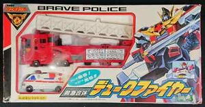 TAKARA BRAVE POLICE J Decker First Aid DUKEFIRE / Duke Fire Vintage Japan USED - Picture 1 of 2