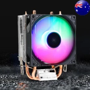RGB CPU Cooling Fan Colorful Light Effect 9cm CPU Cooling Radiator for INTEL AMD - Afbeelding 1 van 12