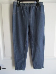 Girls Blue Leggings Size 7/8 - Picture 1 of 3