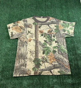 Vintage Ranger 90s Camo Pocket Shirt Mens XL Hunting Leaf Timber Bark Brown - Picture 1 of 5