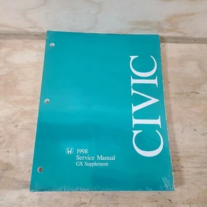 1998 HONDA CIVIC SERVICE MANUAL GX SUPPLEMENT OEM 98  - Bild 1 von 3