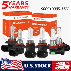 6 pcs Halogen Headlight Hi-Low Beam 5000LM 55W for 2013-2014 2015 Toyota RAV4 - Picture 1 of 12