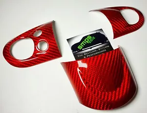 Mini R57 Set copripulsante volante convertibile in fibra di carbonio rossa convertibile - Foto 1 di 3