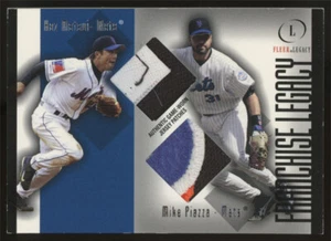 2004 Fleer Mike Piazza Matsui Franchise Legacy Dual Game Worn Patch #FL/KM-MP - Picture 1 of 2