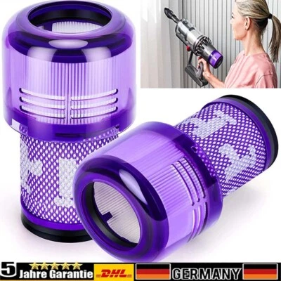 MARKENLOS 2x Ersatz Hepa-Filter für Dyson V12 Detect Slim Absolute Total Clean Staubsauger