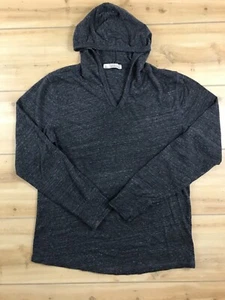 Threads 4 Thought Women's Medium Gray V Neck Pullover Hoodie Distressed - Picture 1 of 14