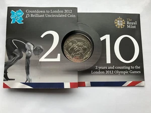 Simply Coins~ 2010 COUNTDOWN TO LONDON 2012 FIVE 5 POUND COIN BU BUNC PACK - Picture 1 of 5