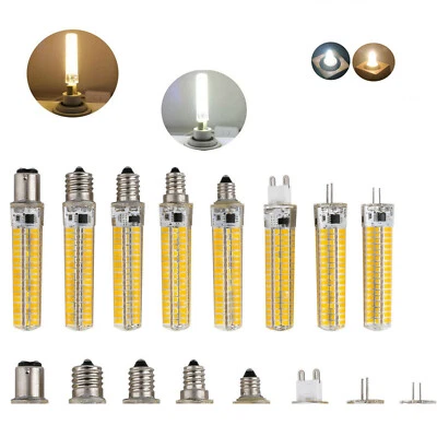 Dimmable Light Bulb Silicone Lamp E11 E14 E17 B15 G4 G9 GY6.3 220V Corn Light LM - Image 1 of 4