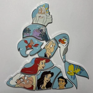 Disney Pin The Little Mermaid 35th Ariel On Rock Puzzle Complete Set Of 10 2024 - Picture 1 of 3
