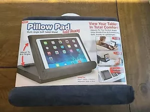 Pillow Pad Multi Angle Soft Tablet Stand Fold Away, Built in Storage Compartment - Picture 1 of 2