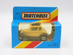 Matchbox Superfast Ford model A beige/brown Macau 80s MB-73 in BLUE BOX - Foto 1 di 3