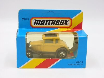 Matchbox Superfast  Ford model A beige/brown Macau 80s MB-73 in BLUE BOX - Immagine 1 di 3