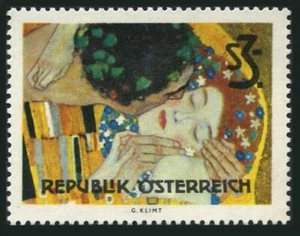 Austria 727 block/4,MNH.Mi 1154. Vienna Secession,1964.The Kiss,by Gustav Klimt. - Picture 1 of 1