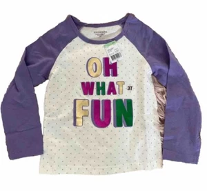 Girls Shirt Holiday Christmas “Oh What Fun” SZ 3T - Picture 1 of 6