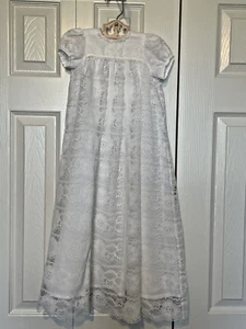 *Excepcional juego de bautizo hecho a medida - SLIP/VESTIDO/VESTI/SOMBRERO/MANTA EXCELENTE ESTADO - Imagen 1 de 12