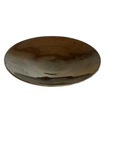 Crate & Barrel Mirage Low Bowl Silver Decorative Platter Plate - Picture 1 of 5