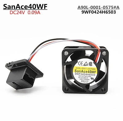 Sanyo FANUC A90L-0001-0575#A 9WF0424H6503 4020 DC24V 0.09A cooling Fan - Image 1 of 4