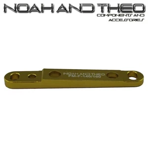 Flat Mount Disc Brake Adapter Front 140mm 160mm FM Calliper to FM Fork GOLD - Picture 1 of 4