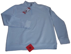 ! New Hickey Freeman Baby Blue Striped Long Sleeves Casual Shirt Size M - Picture 1 of 7