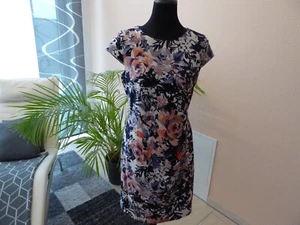 Sommerkleid Cocktailkleid Kleid Gr. M blau weiß Montego - Bild 1 von 6