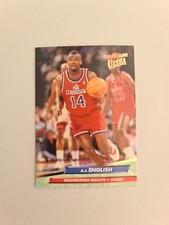 1992-93 Fleer Ultra #187 A.J. ENGLISH Washington Bullets