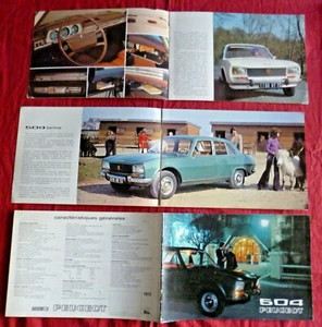 Pe.09 / PEUGEOT 504 berline + boite ZF : catalogue juillet 1971 - Picture 1 of 1