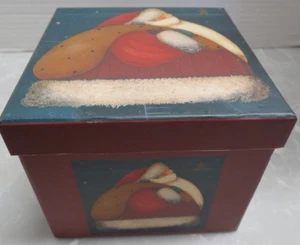Hallmark Santa Stargazer scatola ornamentale ricordo con coperchio - Foto 1 di 7