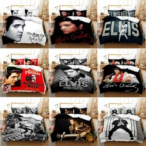 Elvis Presley Collection Single/Double/Queen/King Bed Quilt Cover Set - Picture 1 of 19
