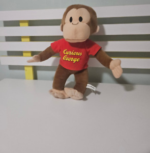 CURIOUS GEORGE PLUSH TOY TOY FACTORY 35CM MONKEY IN RED SHIRT