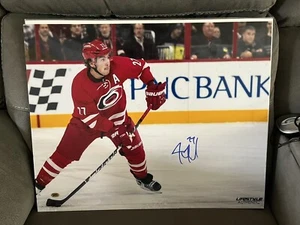 Carolina Hurricanes Justin Faulk Signed Autograph 16x20 Photo Picture CAS COA - Picture 1 of 3