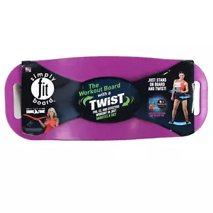 Tabla de ajuste simple equilibrio entrenamiento fitness como se ve en tiburón tanque púrpura con CD - Imagen 1 de 4